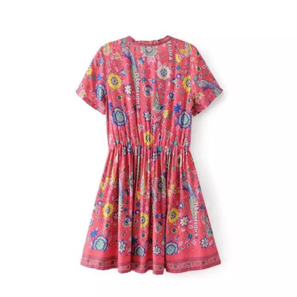 5⭐️ FAV BESTSELLER BOHO GYPSY LoveBird Mini Dress - Picture 6 of 7